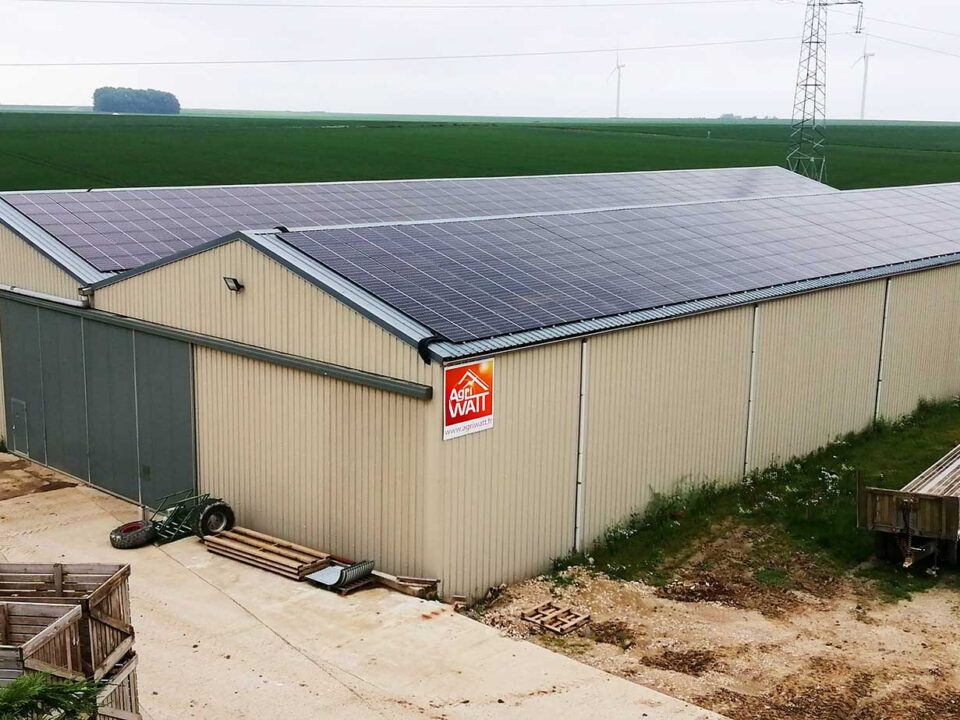 centrale solaire photovoltaique agriwatt france batiment agricole nord